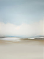 Mist Stillness Coastal Warm Painting Art - Horizontal