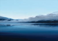 Midnight Stillness Atmospheric Pure Painting Art - Horizontal