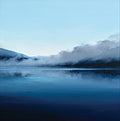 Midnight Stillness Atmospheric Pale Painting Art - Square