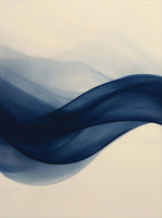 Midnight Drift Abstract Painting Art - Set of 2