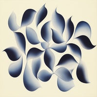Midnight Bloom Organic Abstract Painting Art - Square