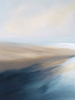 Sand Drift Coastal Soft Painting Art - Set of 2