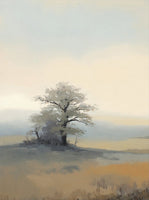Mist Solitude Atmospheric Painting Art - Set of 2