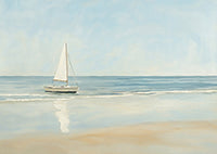 Mist Drift Coastal Painting Art - Horizontal