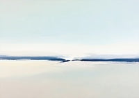 Pearl Silence Atmospheric Painting Art - Horizontal