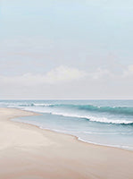 Mist Calm Coastal Soft Painting Art - Set of 2