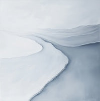 Frost Stillness Coastal Fine Painting Art - Horizontal