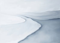 Frost Stillness Coastal Bare Painting Art - Horizontal