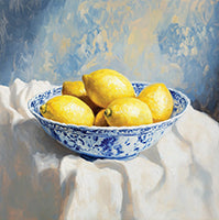 Golden Fruit Canvas Art Painting Art - Square