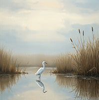 Mist Stillness Coastal 4 Painting Art - Square