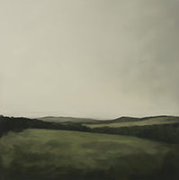 Mist Reverie Organic Painting Art - Square