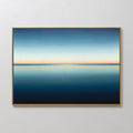 Original hand painted deep navy blue ocean seascape oil painting canvas wall art, nordic scandinavian minimalist elegant luxury modern coastal home de