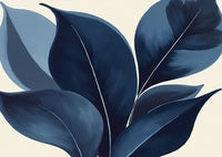 Midnight Reverie Botanical Deep Painting Art - Horizontal