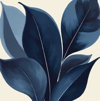 Midnight Reverie Botanical Soft Painting Art - Square