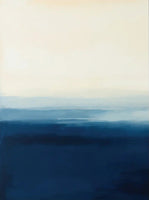 Midnight Stillness Coastal Bold Painting Art - Set of 2