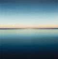 Midnight Calm Atmospheric Painting Art - Square