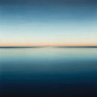 Midnight Calm Atmospheric Painting Art - Square