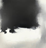 Onyx Silence Atmospheric Painting Art - Square