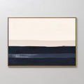 Original hand painted navy ivory abstract coastal oil painting canvas wall art, nordic scandinavian minimalist elegant luxury modern home decor interi