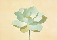 Sage Bloom Botanical Deep Painting Art - Horizontal