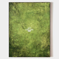 Original hand painted sage moss green abstract oil painting canvas wall art, nordic scandinavian minimalist elegant luxury modern livin
