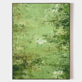 Original hand painted sage green abstract oil painting canvas wall art, textured moss tones, nordic scandinavian elegant luxury modern