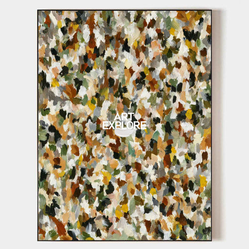 Hand painted original oil painting wall art canvas nordic scandinavian elegant luxury modern home decor earthy abstract expressionist