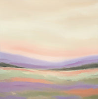 Dusk Bloom Atmospheric Painting Art - Square
