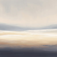 Dusk Stillness Atmospheric Rich Painting Art - Square