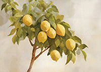 Golden Reverie Botanical Deep Painting Art - Horizontal