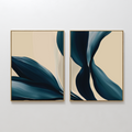 Midnight Foliage Set of 2 Painting Art - Vertical
