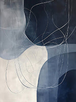 Midnight Echo Atmospheric Painting Art - Set of 2