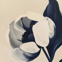 Midnight Bloom Botanical 4 Painting Art - Vertical