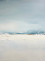 Frost Stillness Coastal 3 Painting Art - Set of 2
