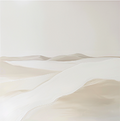 Pearl Drift Organic Painting Art - Square