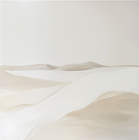 Pearl Drift Organic Painting Art - Square