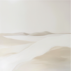 Pearl Drift Organic Painting Art - Square