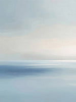 Frost Stillness Coastal 5 Painting Art - Set of 2