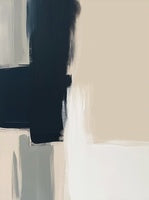 Midnight Stillness Abstract Painting Art - Vertical