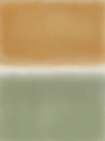 Ochre Reverie Atmospheric Painting Art - Vertical