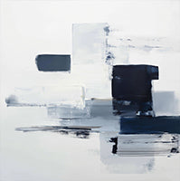 Midnight Echo Nordic Painting Art - Square