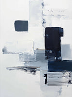 Midnight Pulse Nordic Painting Art - Vertical