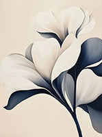 Midnight Bloom Botanical 8 Painting Art - Vertical
