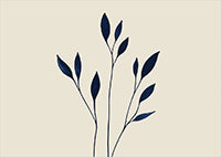 Midnight Whisper Botanical Painting Art - Horizontal