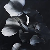 Midnight Reverie Botanical Bold Painting Art - Square