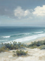 Sage Drift Coastal Painting Art - Set of 2