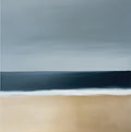 Sand Silence Coastal Painting Art - Square