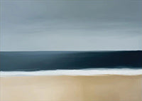 Midnight Ebb Coastal Painting Art - Horizontal