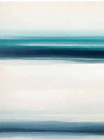 Teal Reverie Atmospheric Painting Art - Set of 2