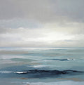 Mist Stillness Coastal 8 Painting Art - Square